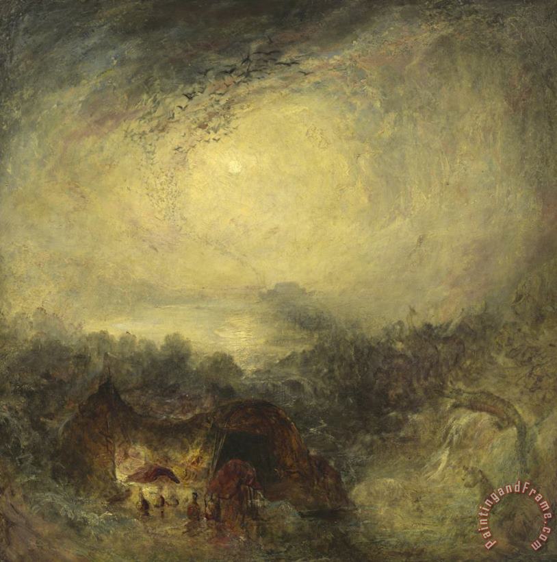 Joseph Mallord William Turner The Evening of The Deluge Art Painting