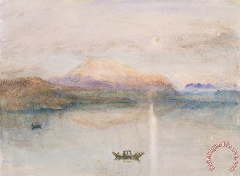 Joseph Mallord William Turner The Red Rigi: Sample Study Art Painting