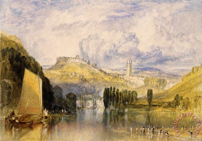 Totnes, in The River Dart painting - Joseph Mallord William Turner Totnes, in The River Dart Art Print