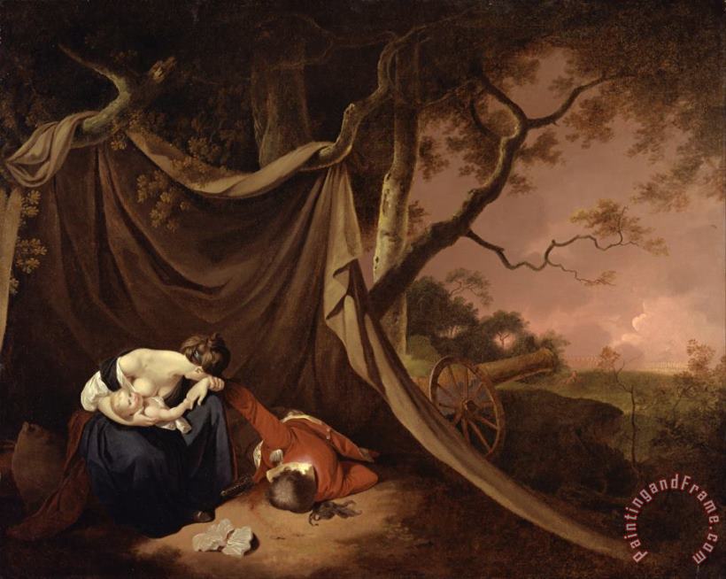 Joseph Wright  The Dead Soldier 2 Art Painting