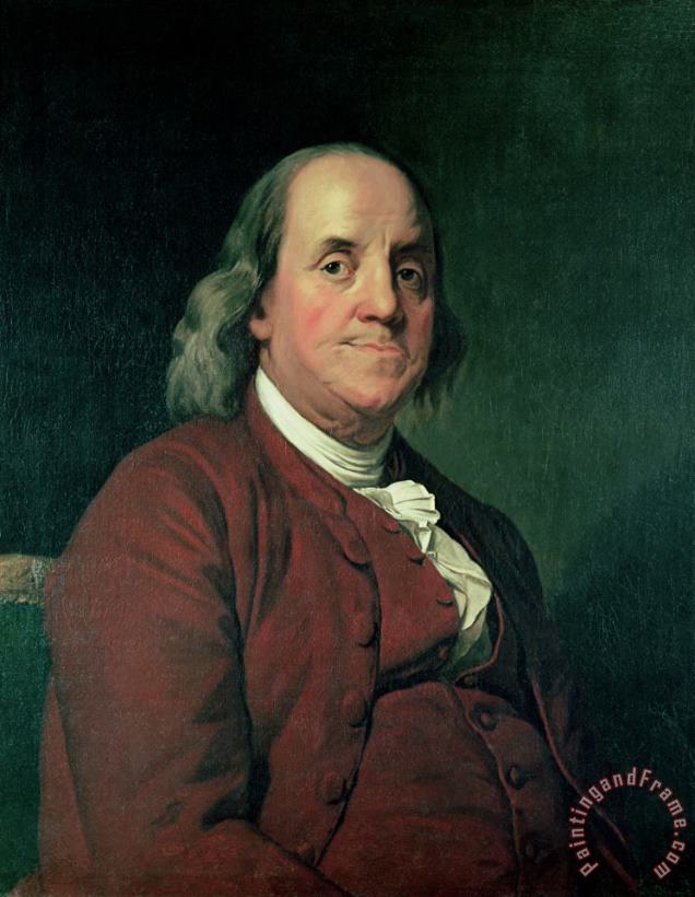 Joseph Wright of Derby Benjamin Franklin Art Print