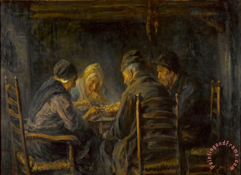 Jozef Israels Potato Eaters Art Painting