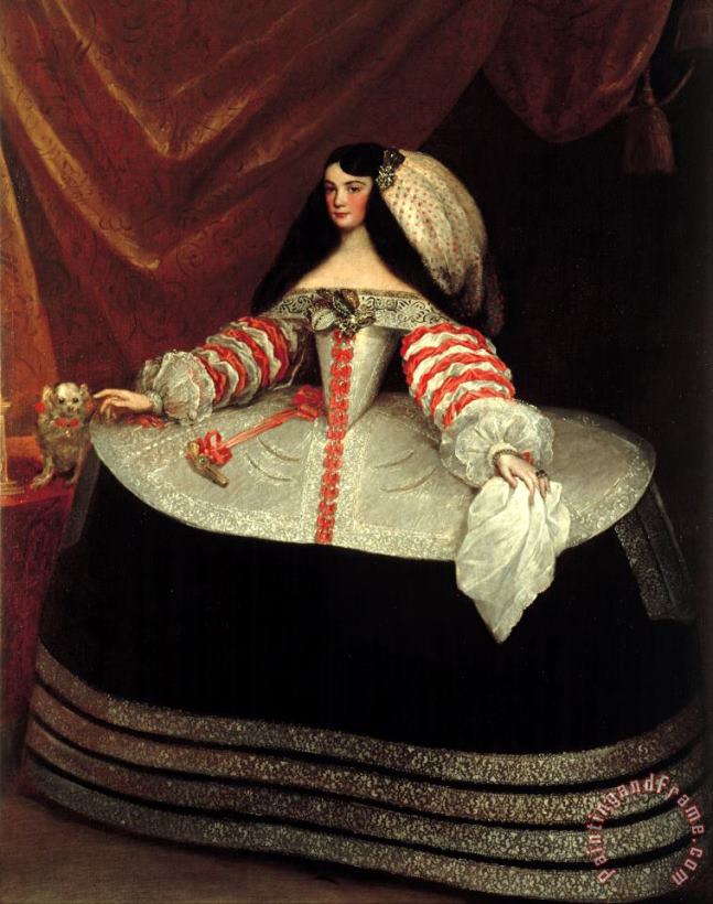 Ines De Zuniga, Countess of Monterrey painting - Juan Carreno de Miranda Ines De Zuniga, Countess of Monterrey Art Print