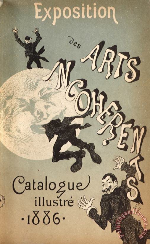 Jules Cheret Cover Illustration for Exposition Des Arts Incoherents Art Print