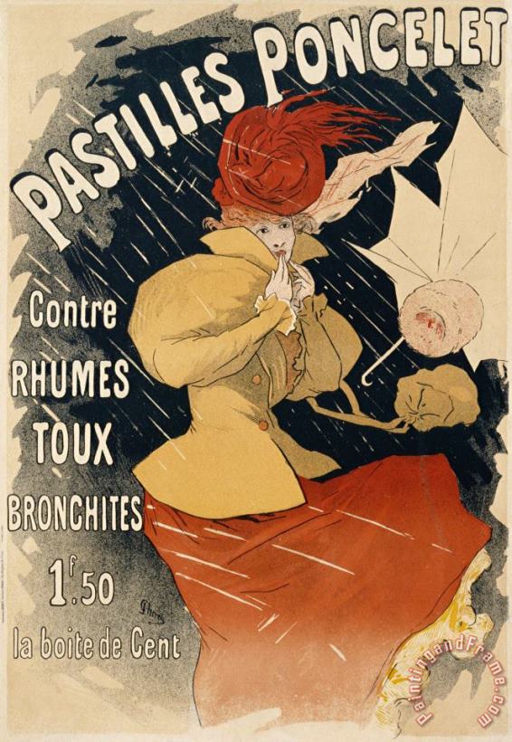 Jules Cheret Pastilles Poncelet Poster Art Painting