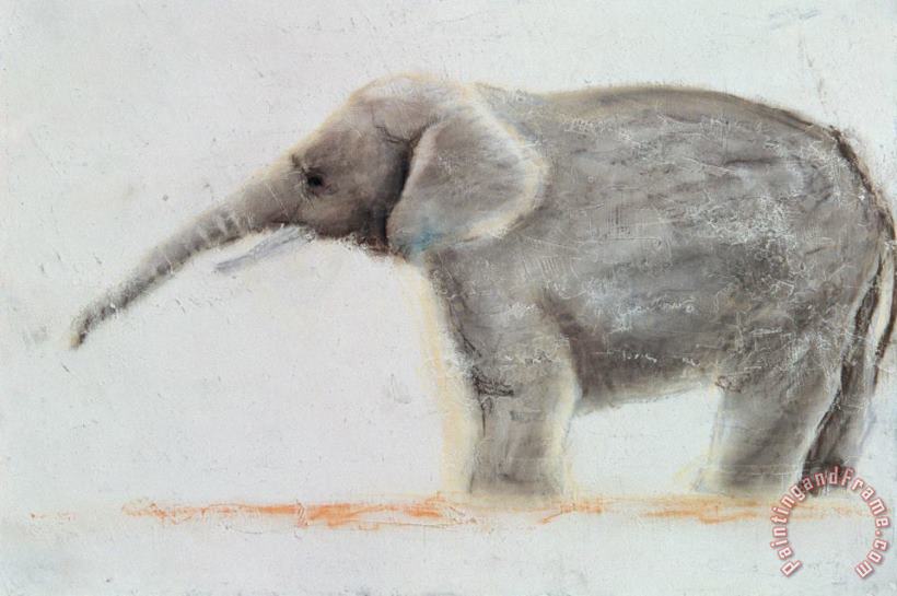 Elephant painting - Jung Sook Nam Elephant Art Print