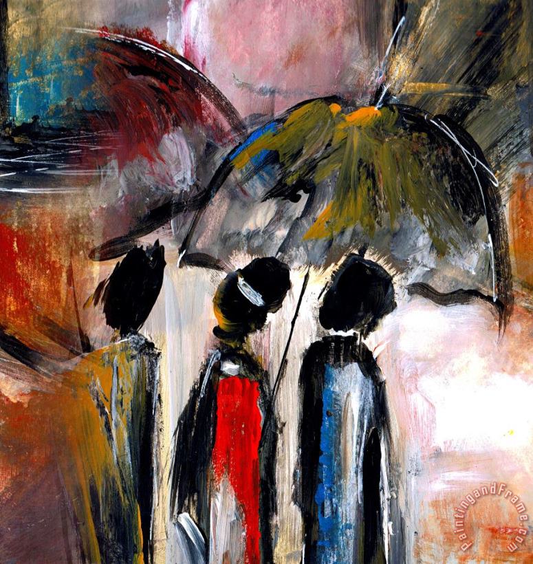 Singin in the Rain painting - Katarina Niksic Singin in the Rain Art Print