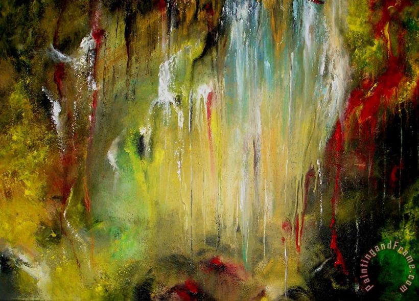 Wasserfall painting - Katarina Niksic Wasserfall Art Print