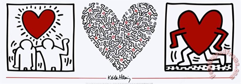 Keith Haring Untitled 1987 Art Painting