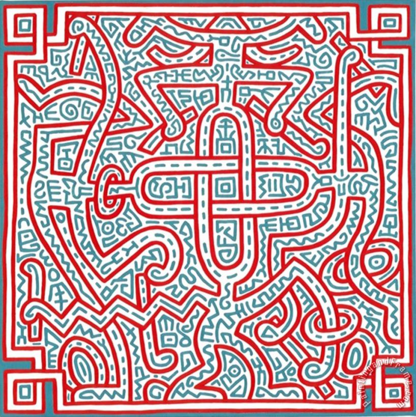 Keith Haring Untitled 1989 Art Painting