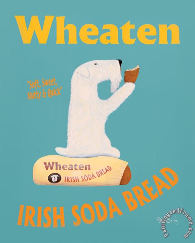Wheaten Irish Soda Bread painting - Ken Bailey Wheaten Irish Soda Bread Art Print