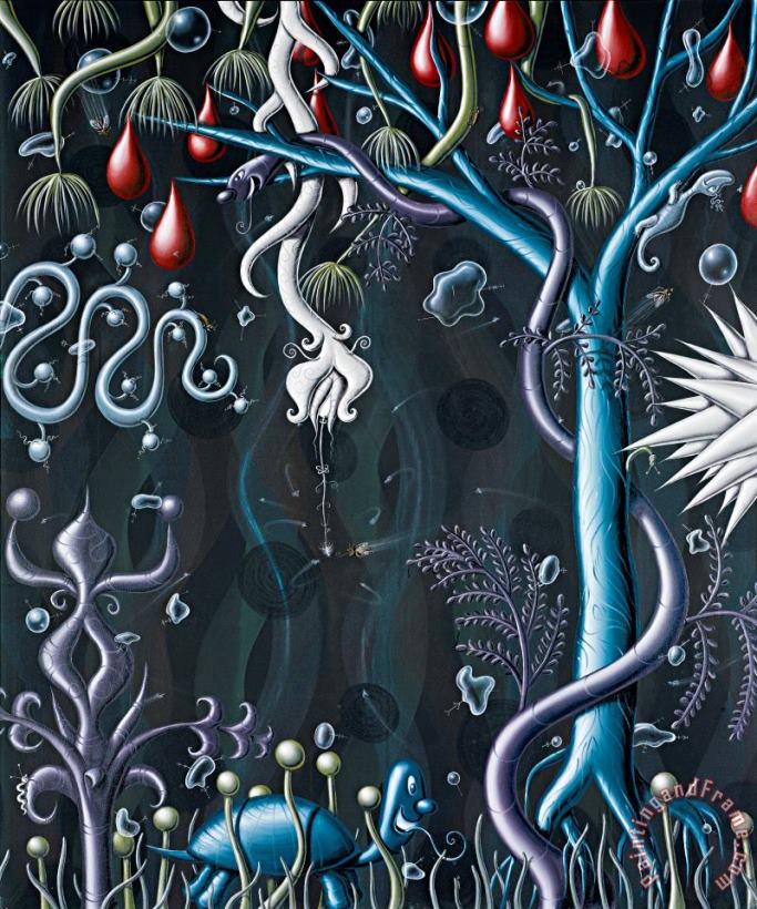Kenny Scharf Buzzungle Art Painting