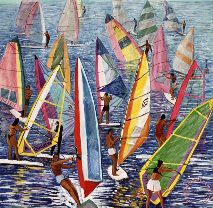 Smooth Sailing painting - Komi Chen Smooth Sailing Art Print
