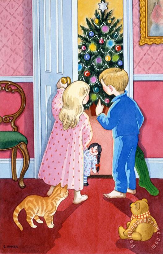 Look At The Christmas Tree painting - Lavinia Hamer Look At The Christmas Tree Art Print