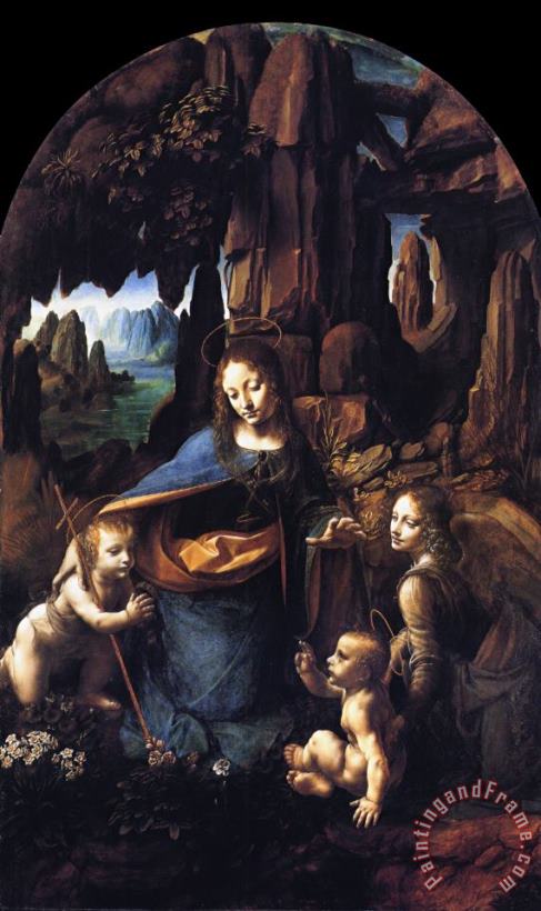 Virgin of The Rocks painting - Leonardo da Vinci Virgin of The Rocks Art Print