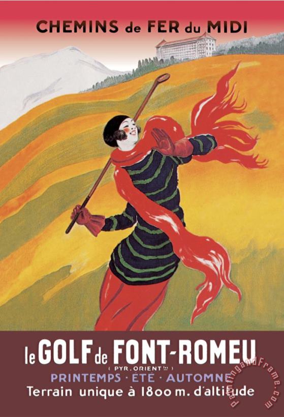 Leonetto Cappiello Le Golf De Fon Romeu Art Print