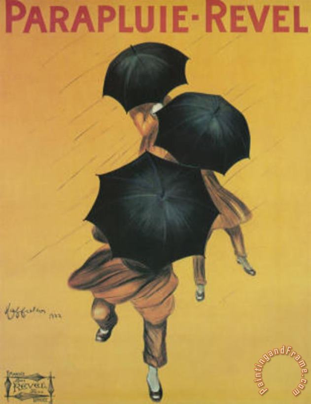 Leonetto Cappiello Parapluie Revel Art Poster Print Art Painting