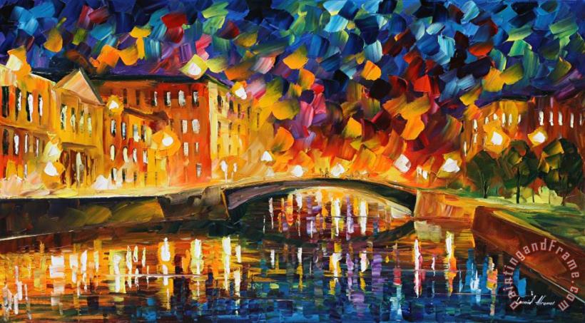 Bridge Over Dreams painting - Leonid Afremov Bridge Over Dreams Art Print