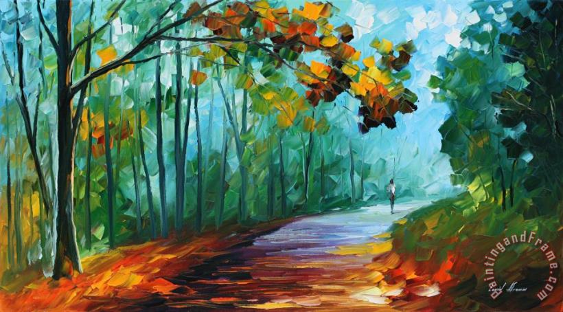 Leonid Afremov Fresh Forest Art Painting