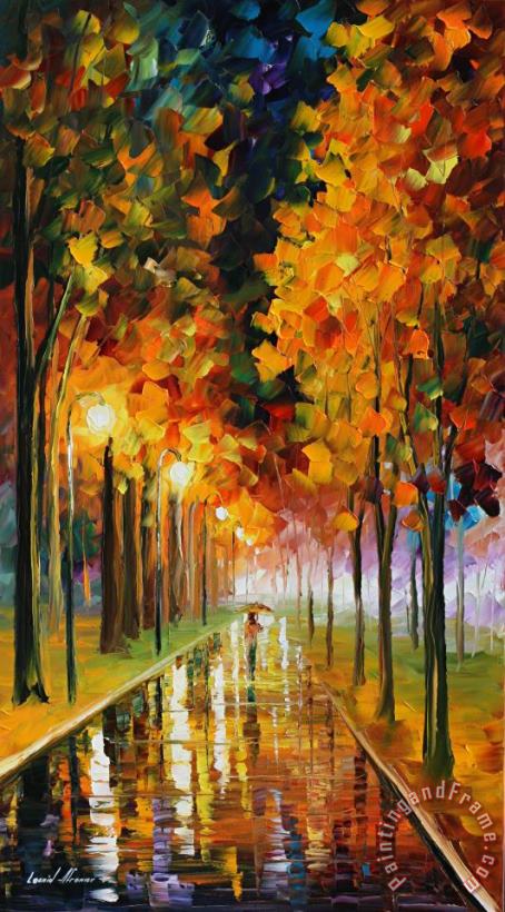 Leonid Afremov Light Of Autumn Art Print