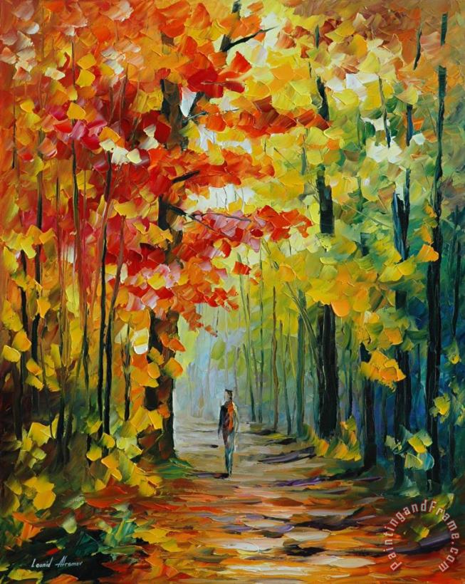 Morning In The Woods painting - Leonid Afremov Morning In The Woods Art Print