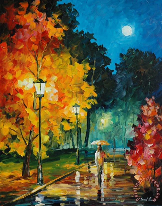 Romantic Night painting - Leonid Afremov Romantic Night Art Print