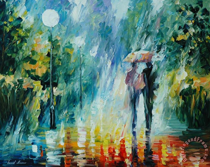 Leonid Afremov Summer Rain Art Painting