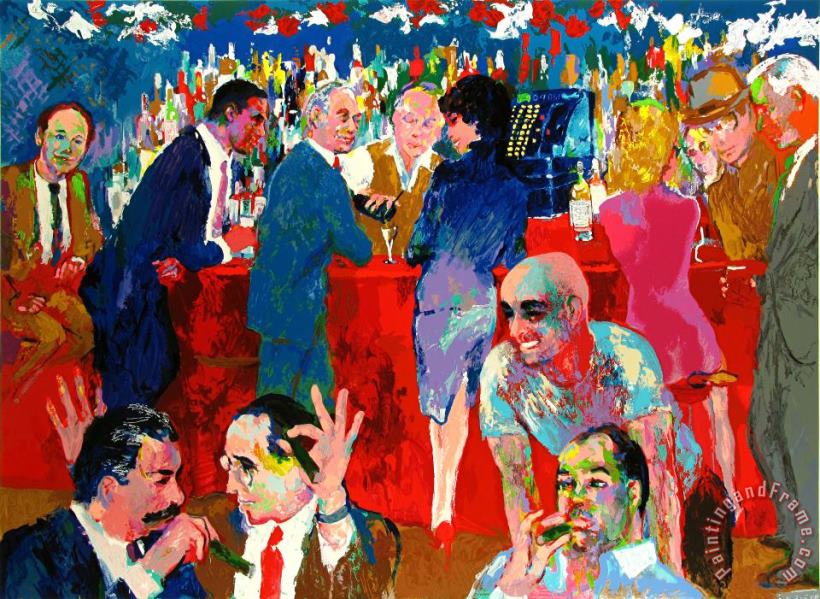 Leroy Neiman Bo's Table, Thursday Night at Rao's Art Painting
