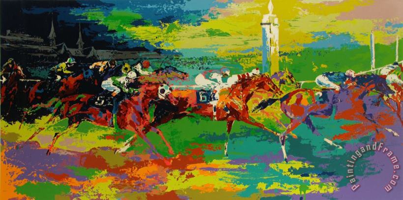 Leroy Neiman Kentucky Derby Art Painting
