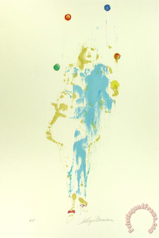 Leroy Neiman Pierrot The Juggler Art Print