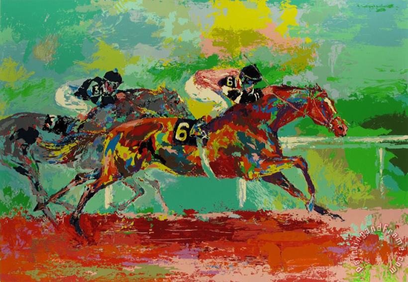 Leroy Neiman Race of The Year (affirmed And Spectacular Bid) Art Painting