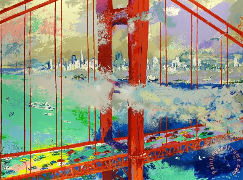 San Francisco by Day painting - Leroy Neiman San Francisco by Day Art Print