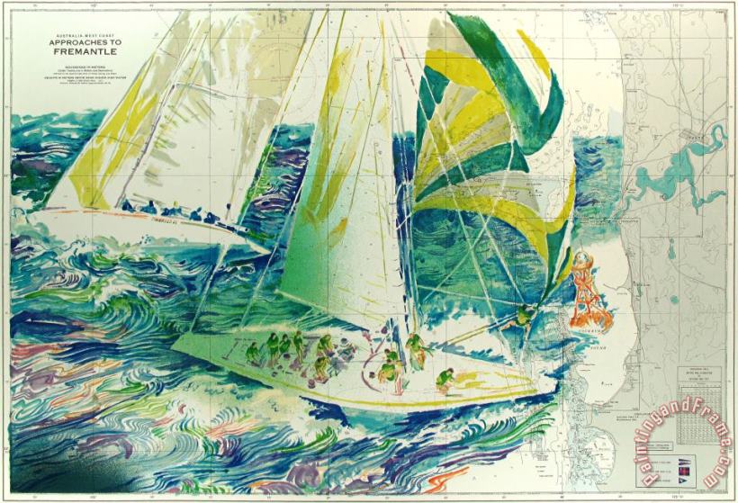 The America's Cup Australia painting - Leroy Neiman The America's Cup Australia Art Print