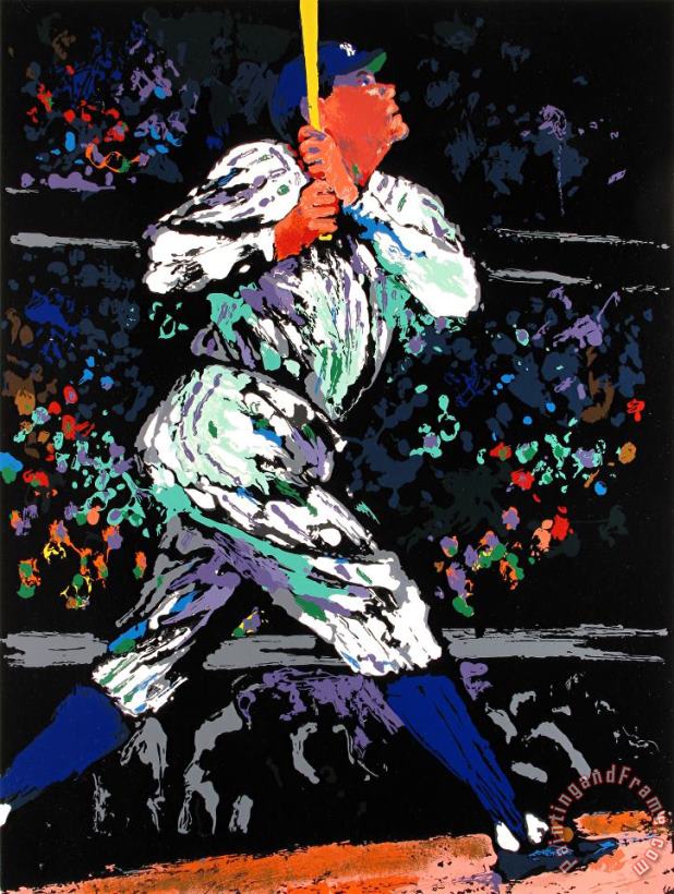 The Babe painting - Leroy Neiman The Babe Art Print