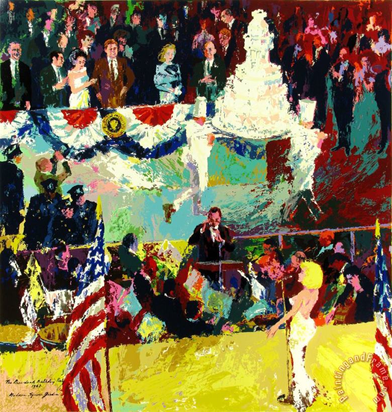 The President's Birthday Party painting - Leroy Neiman The President's Birthday Party Art Print