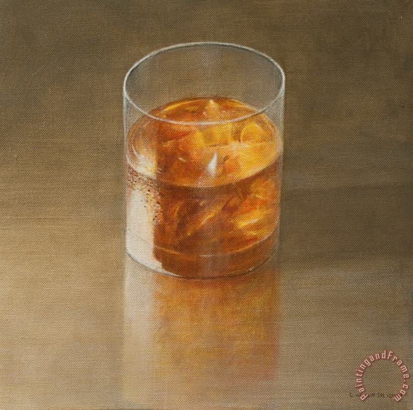 Lincoln Seligman Glass Of Whisky 2010 Art Print