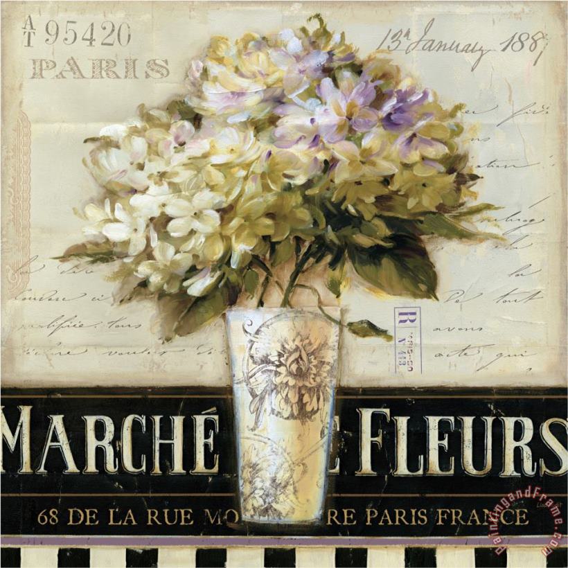 Marche De Fleurs painting - Lisa Audit Marche De Fleurs Art Print