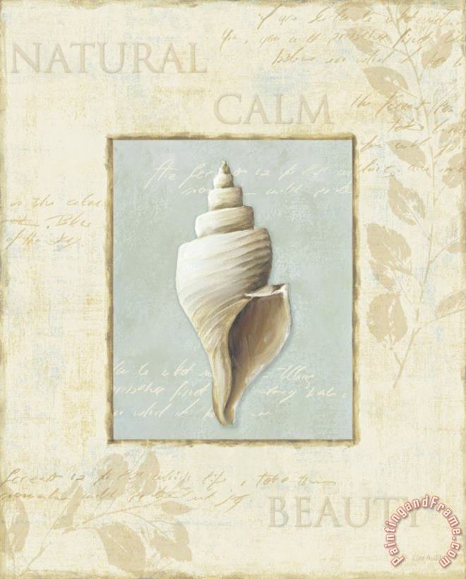 Lisa Audit Soothing Words Shells I Art Painting