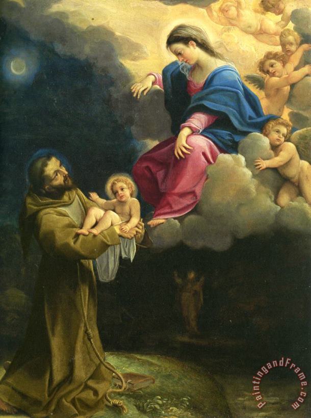 Lodovico Carracci The Vision of Saint Francis Art Print