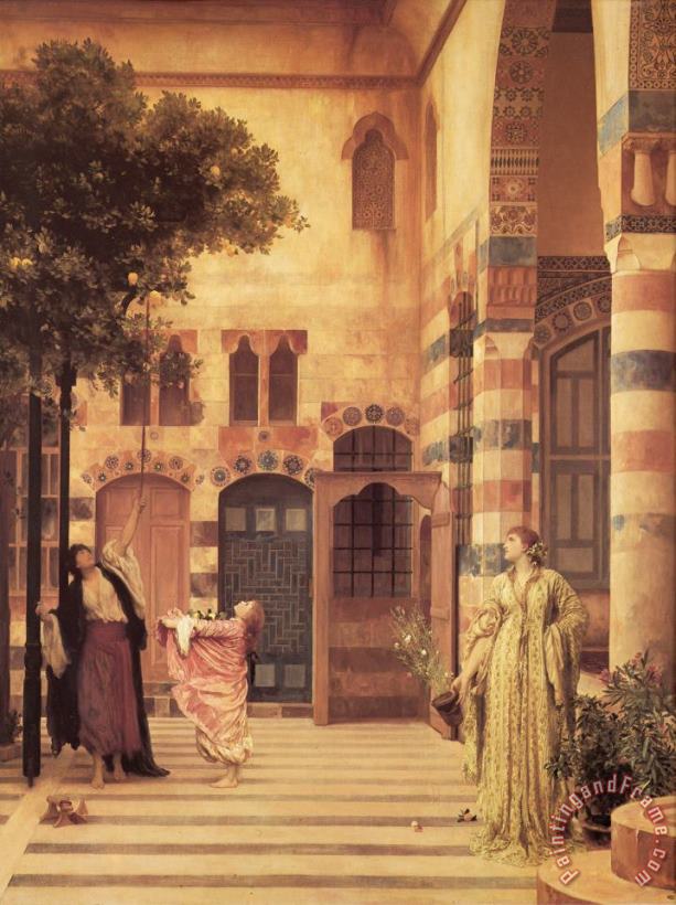 Lord Frederick Leighton Old Damascus Jew's Quarter Art Painting