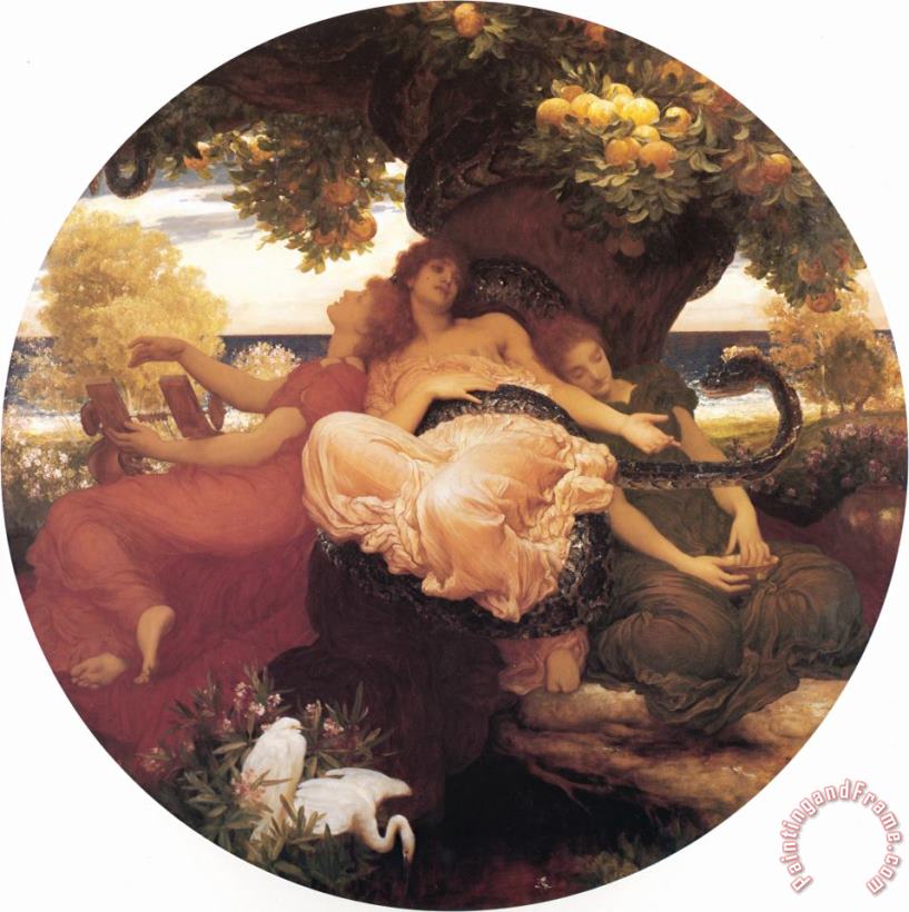 Lord Frederick Leighton The Garden of The Hesperides Art Painting