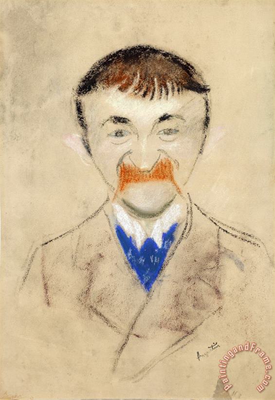 Louis Anquetin Portportrait of Théodor De Wyzéwa Art Print