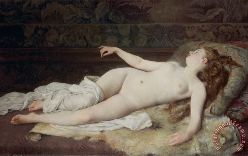 Louis Joseph Raphael Collin Sleep Art Painting