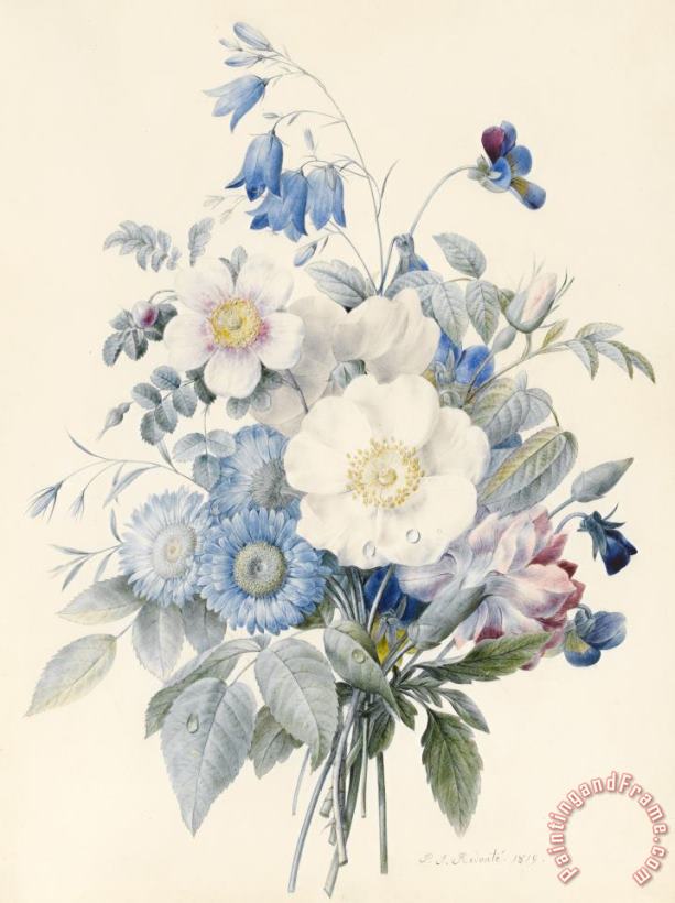 Louise D Orleans A Spray Of Summer Flowers Art Print