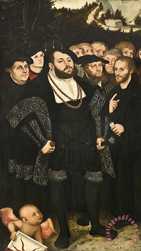 Lucas Cranach The Younger Martin Luther And The Wittenberg Reformers Art Painting