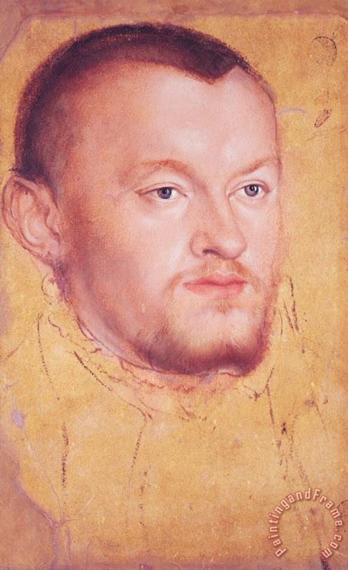 Portrait of Augustus I (1526 86) Elector of Saxony painting - Lucas Cranach The Younger Portrait of Augustus I (1526 86) Elector of Saxony Art Print