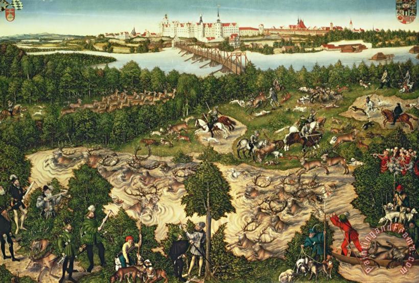 Lucas Cranach The Younger The Stag Hunt of Elector John Frederick The 