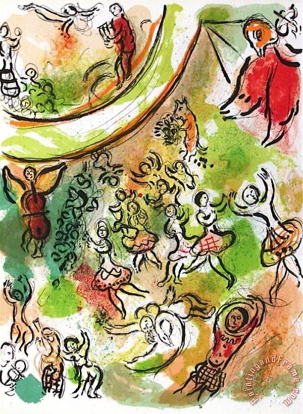 Marc Chagall Plafond De L Opera Frontispice Art Print