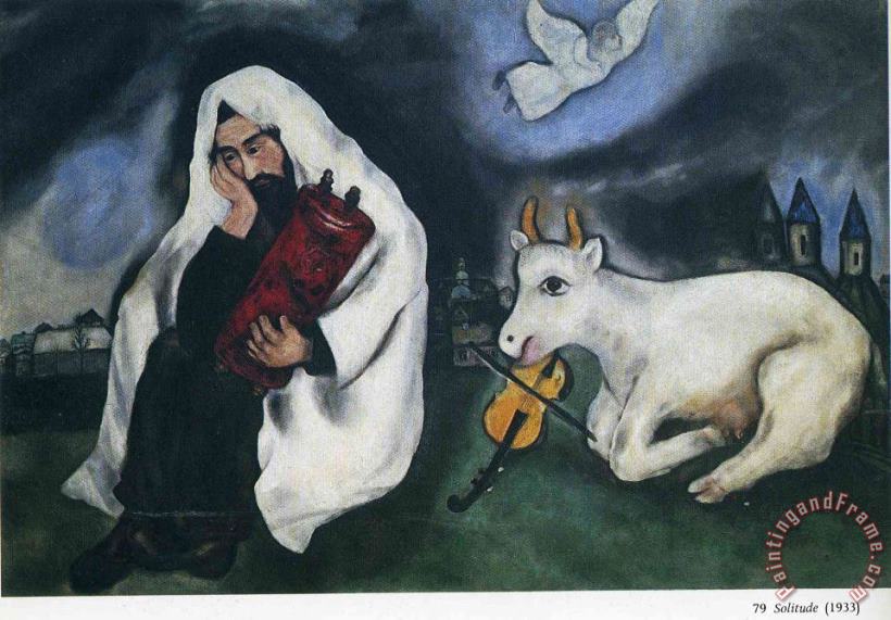 Solitude 1933 painting - Marc Chagall Solitude 1933 Art Print