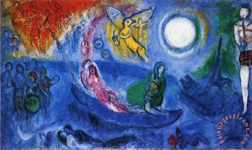 The Concert 1957 painting - Marc Chagall The Concert 1957 Art Print
